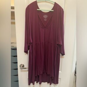 Torrid Deep Purple Long Sleeve Top Size 6